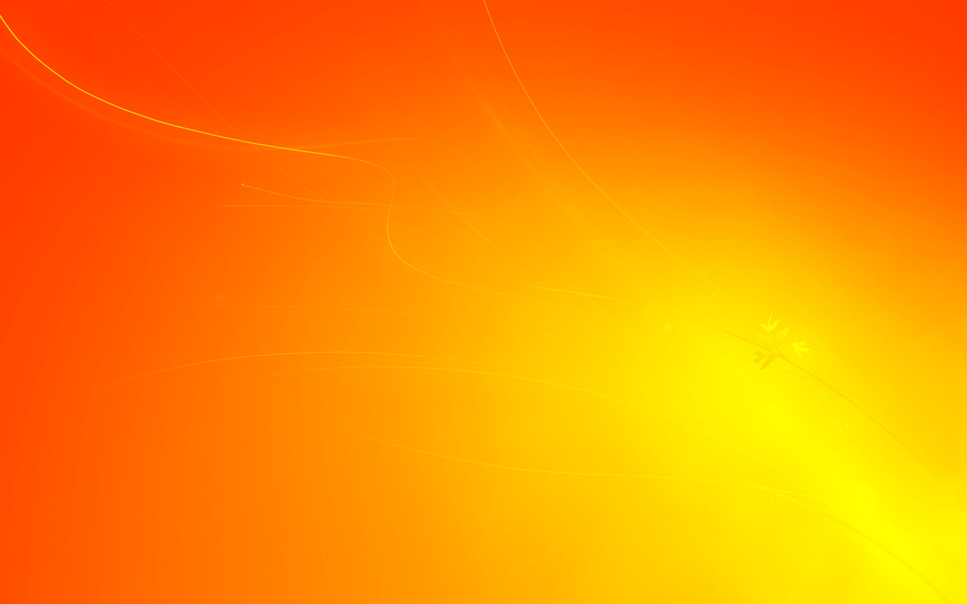 The Windows 7 default desktop background, but is tinted orange.